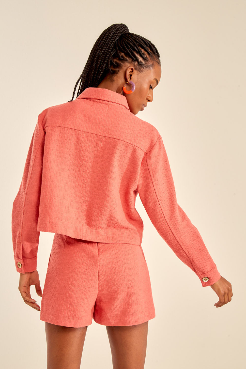 Casaco Malha Tweed - 02035961 - Ohboy