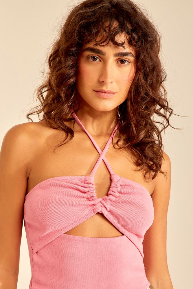 Cropped Malha Abertura - 02037860 - Ohboy