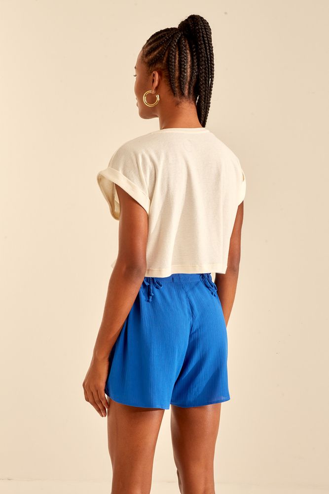 Short Tecido Amarração - 02037656 - Ohboy