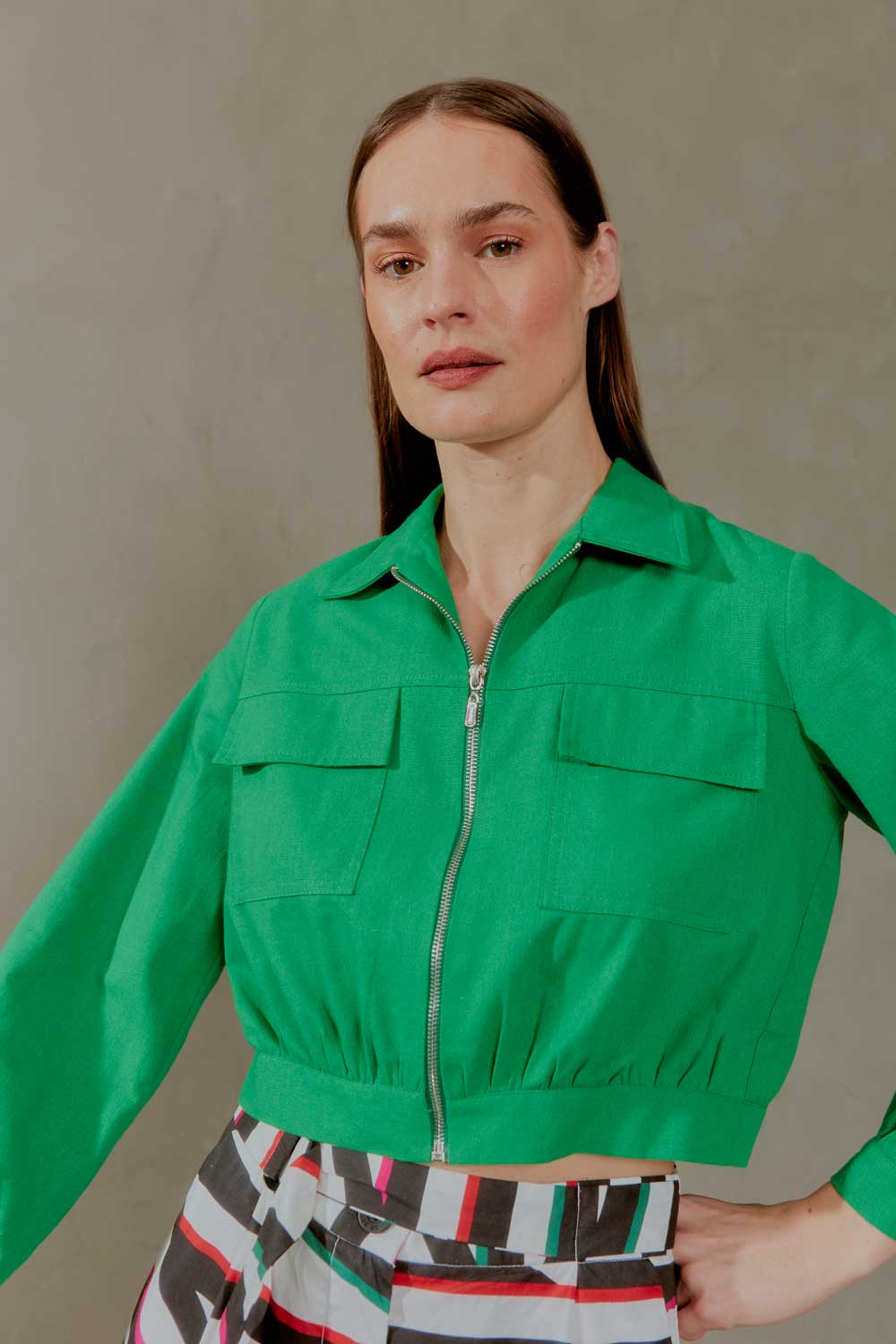 Jaqueta Tecido Linho 02039563 Ohboy