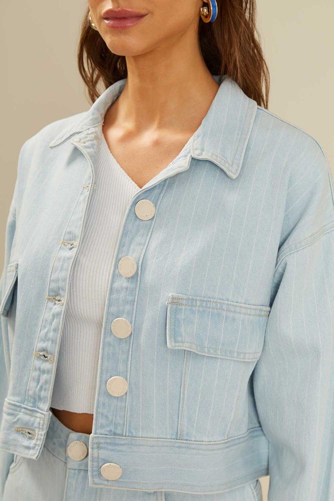 Jaqueta Jeans Risca Giz - 02041922 - Ohboy