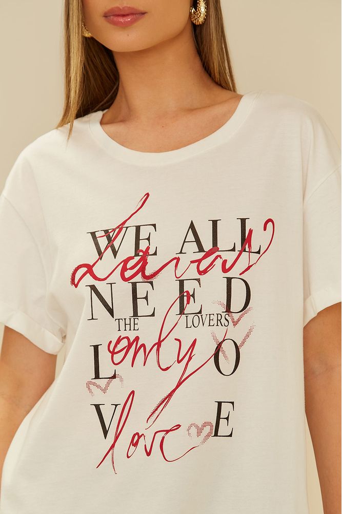 Tshirt Malha Silk The Lovers - 02042448 - Ohboy