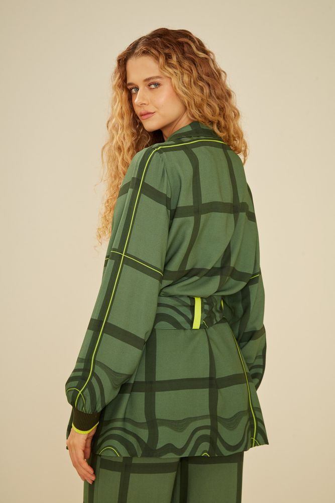Parka Estampa Xadrez - 02042610 - Ohboy