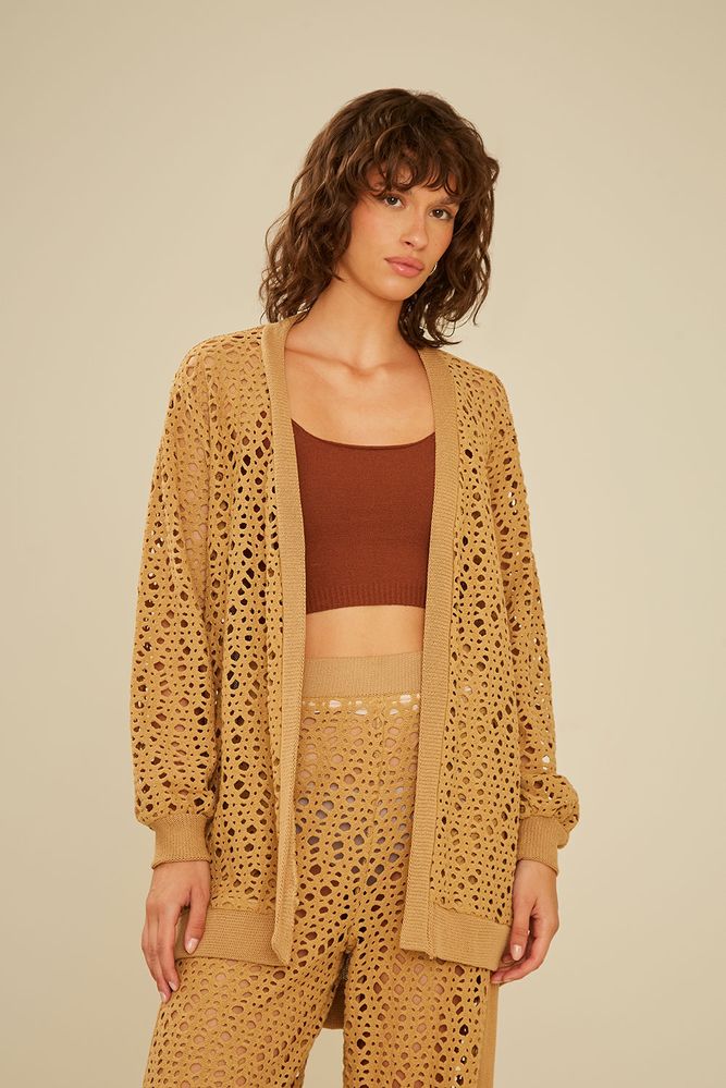 Cardigan Malha Mix - 02043256 - Ohboy