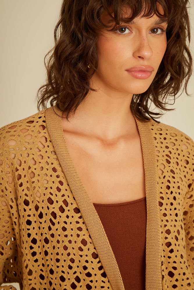 Cardigan Malha Mix - 02043256 - Ohboy