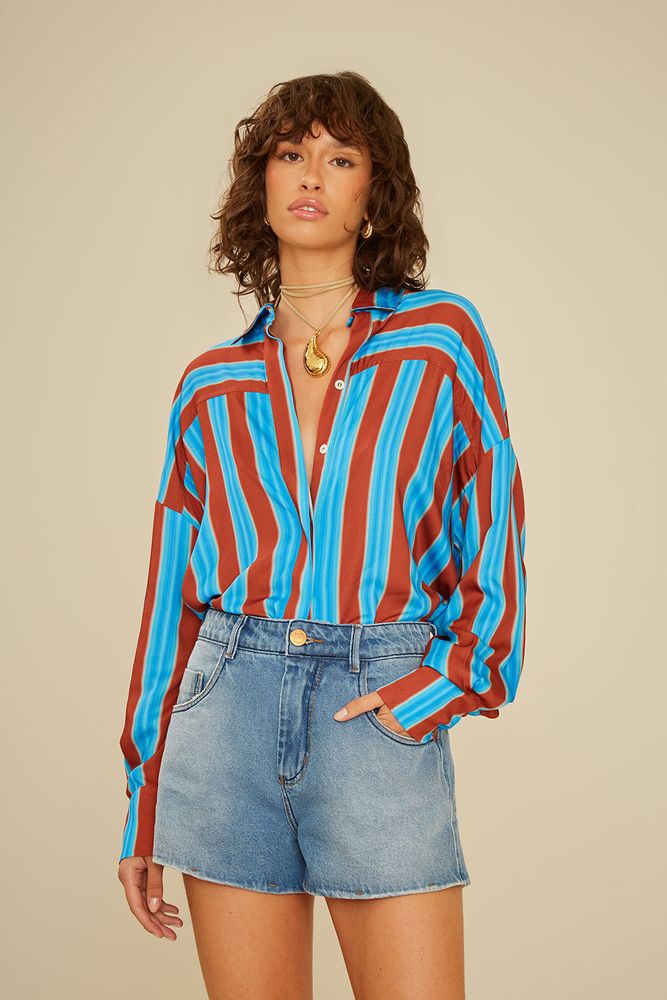 Short Jeans Diana Bolso Prega - 02043602 - Ohboy