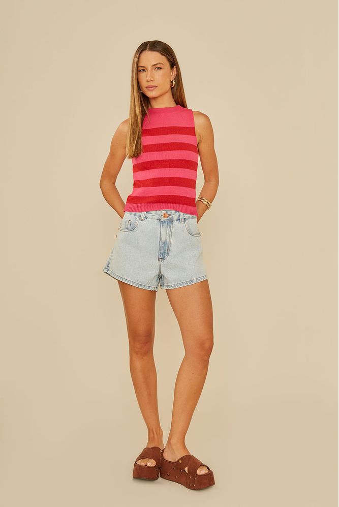 Short Jeans Five Pockets - 02044820 - Ohboy